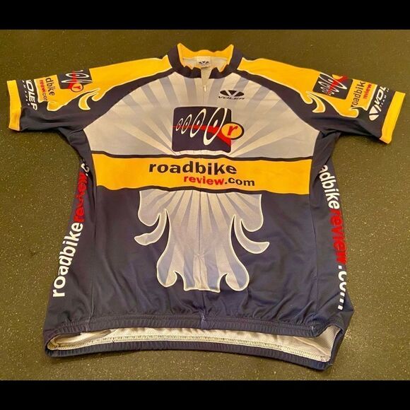 VOLVER Road Biking Shirt Size XL Navy/Yellow/Gry - Picture 10 of 10